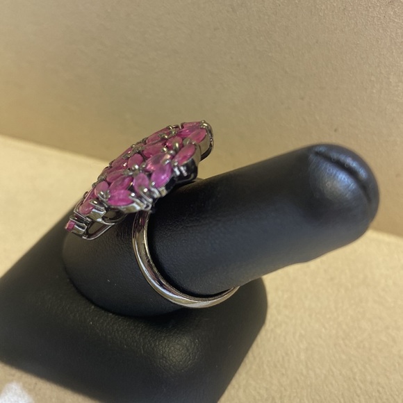 Sterling silver colored gemstone ring - Picture 2 of 5